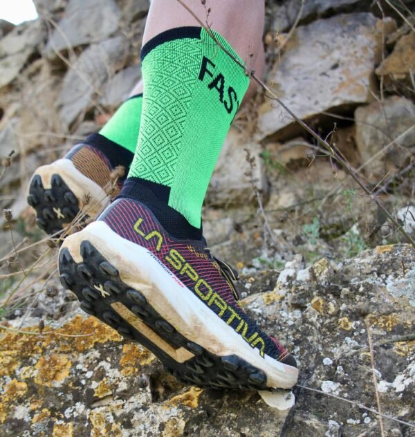 Verde4 Calcetín Endurance Verde Fluor